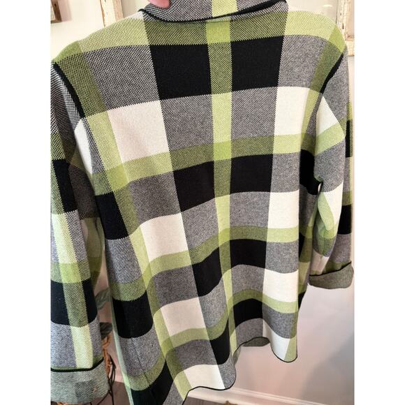 Marble Scotland size medium paid button down sweater jacket - Picture 4 of 4